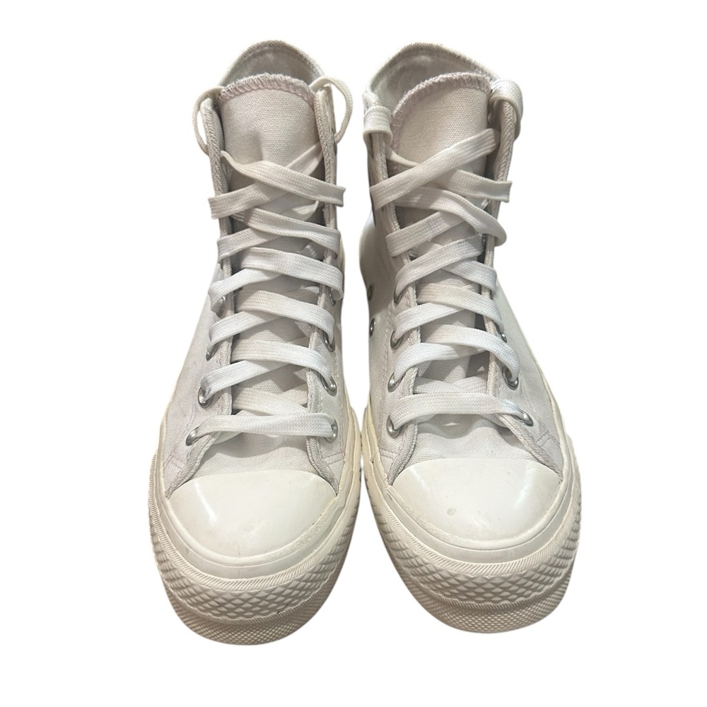 CONVERSE Chuck Taylor All Star Lift Platform Sneakers Floral Embroidery Sz 7.5 - Picture 8 of 12